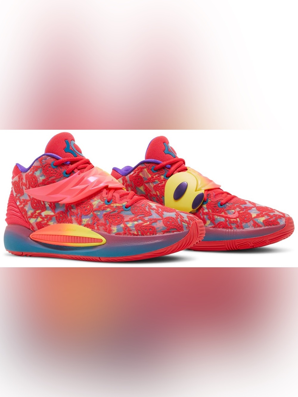 Nike KD 14 EP Ron English 3 Basketball Sneakers Kevin Durant Men’s Size 9